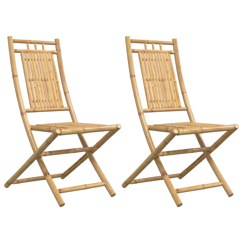 Sklopive vrtne stolice 2 kom 46 x 66 x 99 cm od bambusa