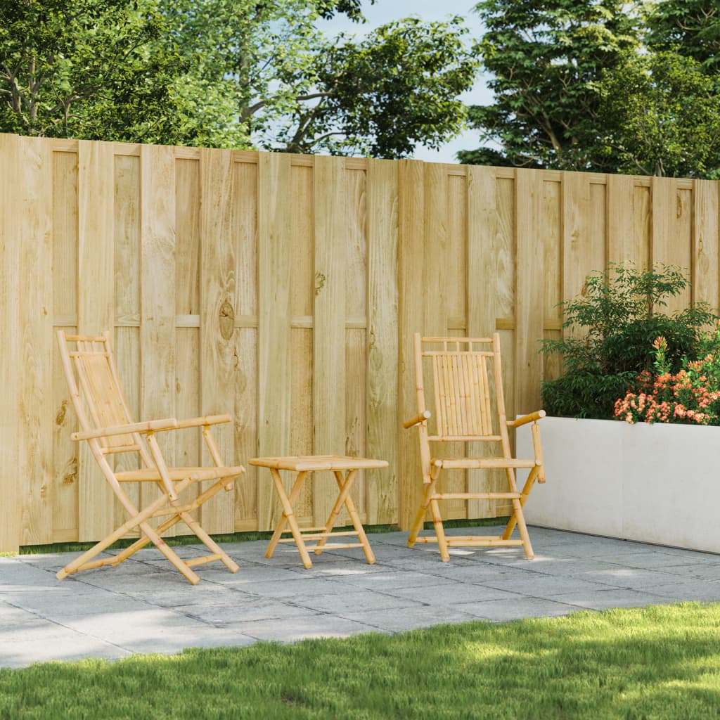 Sklopive vrtne stolice 2 kom 53 x 66 x 99 cm od bambusa