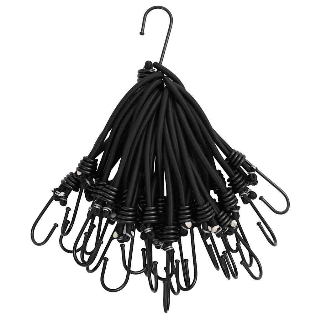 Uže za bungee s kukama 50 kom 17 cm