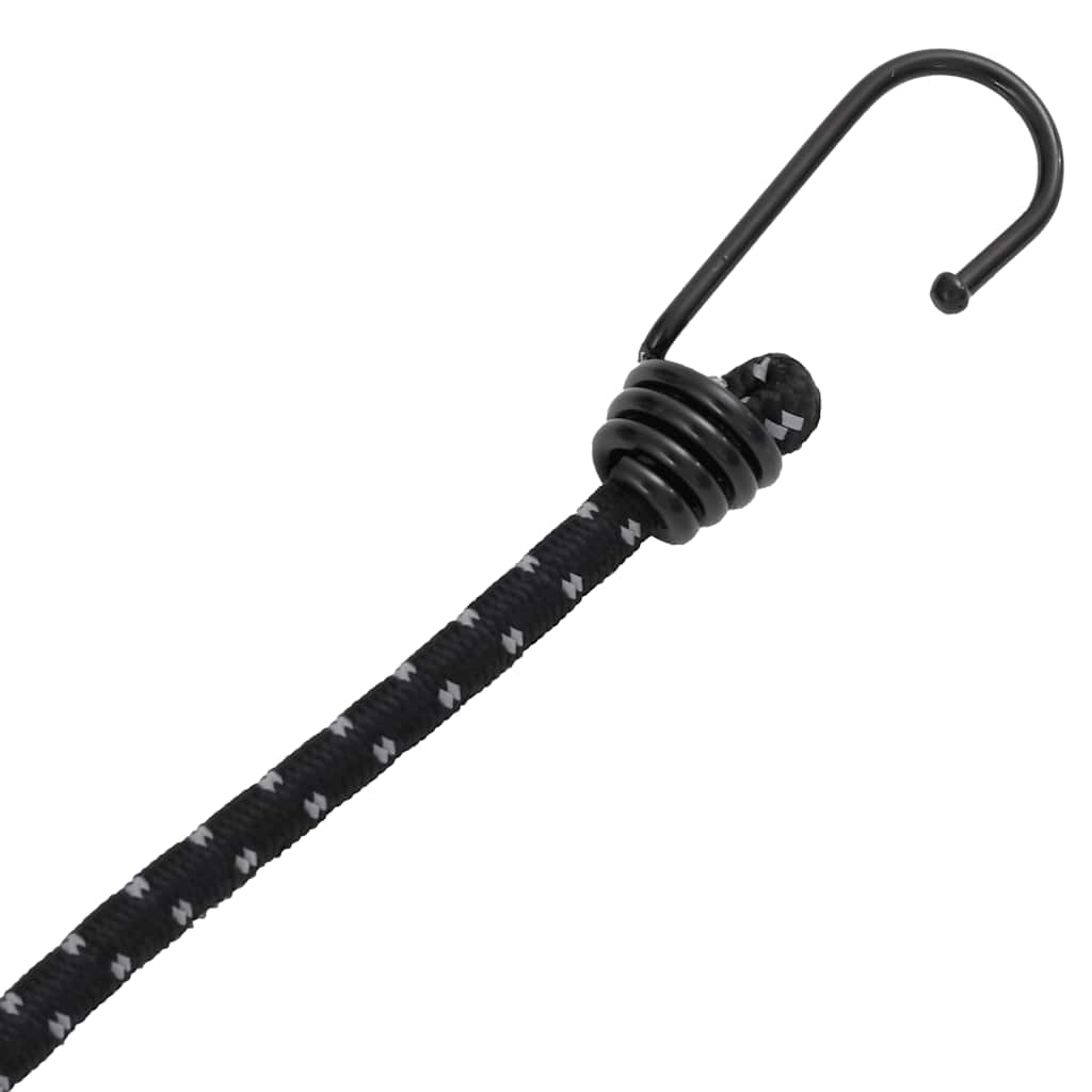 Užad za bungee s reflektirajućim prugama i kukama 50 kom 88 cm