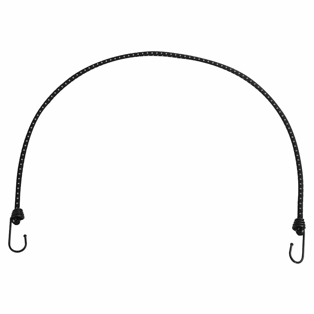 Užad za bungee s reflektirajućim prugama i kukama 25 kom 100 cm