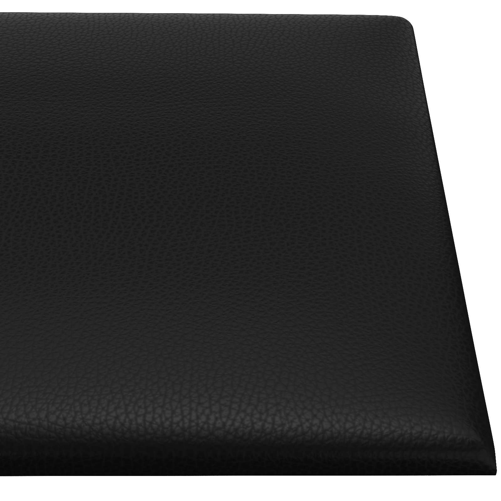 Zidna uzglavlja 12 pcs Crna 30 x 15 cm tkanina