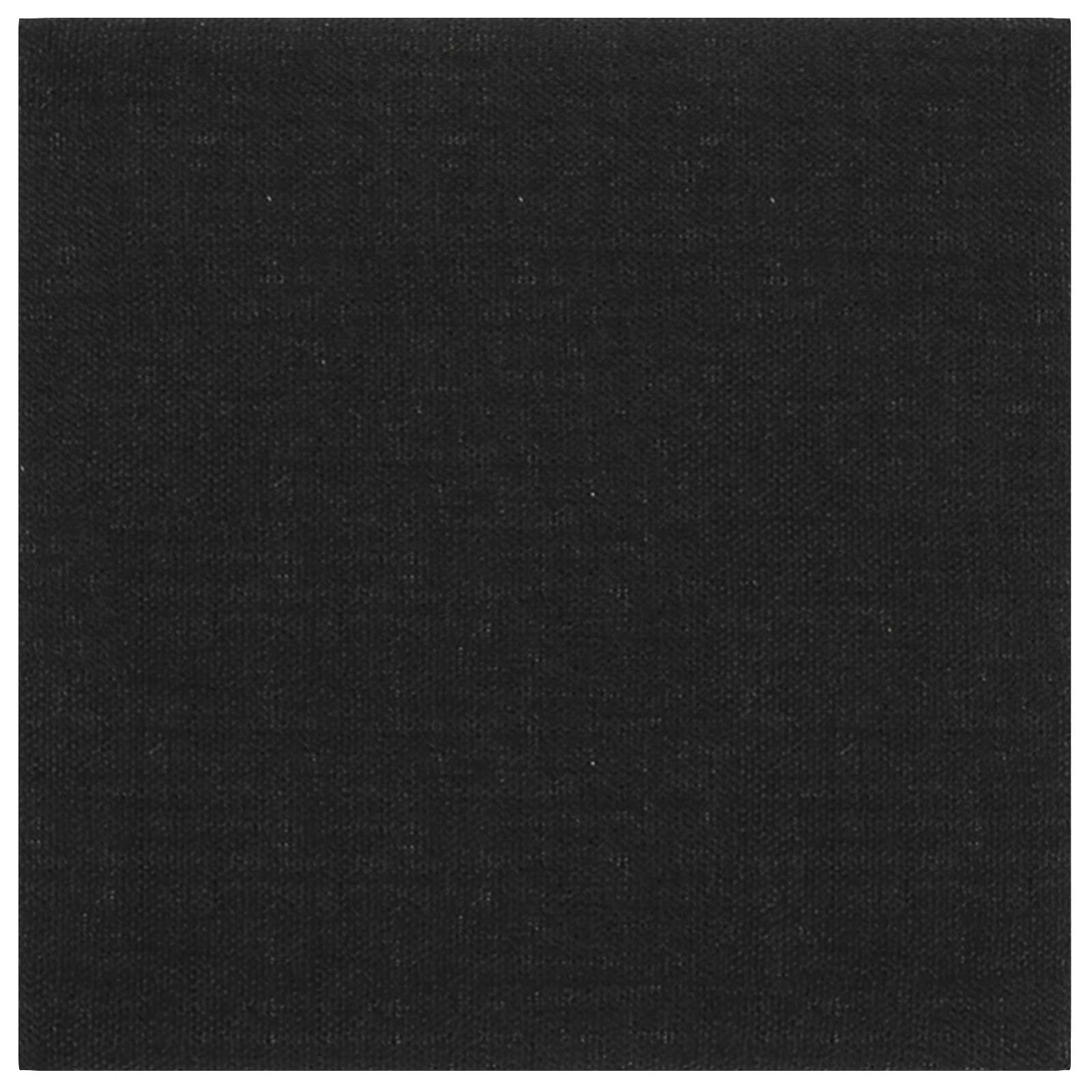 Zidna uzglavlja 12 pcs Crna 30 x 30 cm tkanina