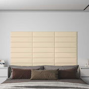 Zidna uzglavlja 12 pcs Krema 60 x 15 cm tkanina