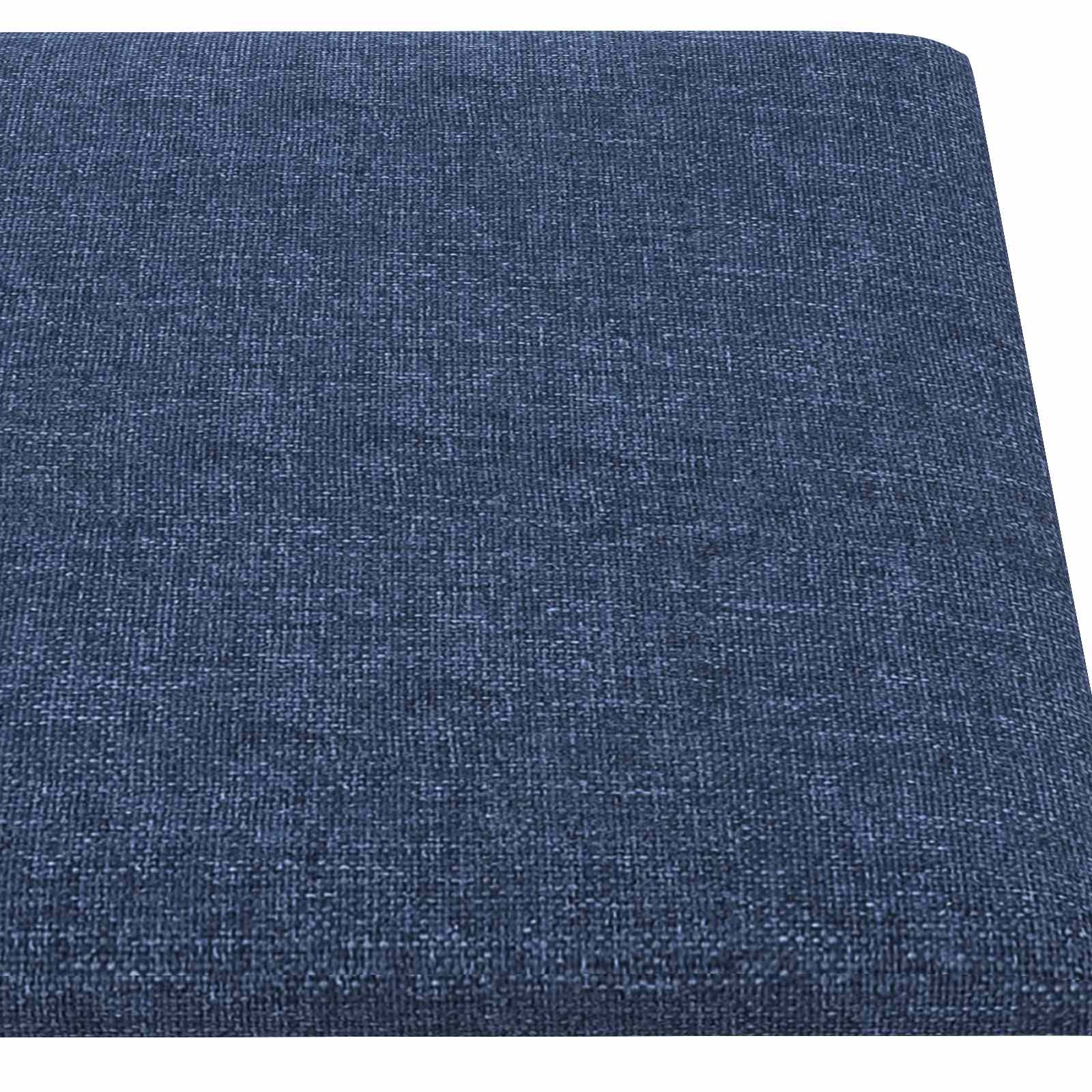 Zidna uzglavlja 12 pcs Plava 60 x 30 cm tkanina