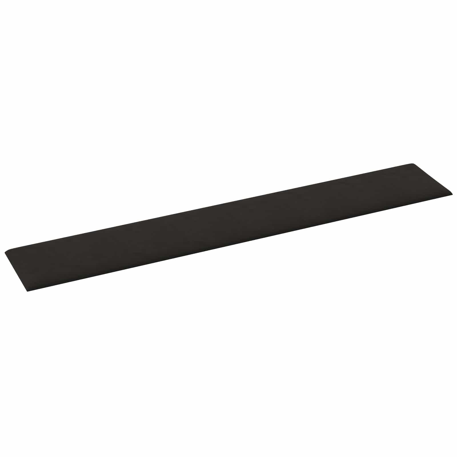 Zidna uzglavlja 12 pcs Crna Baršun