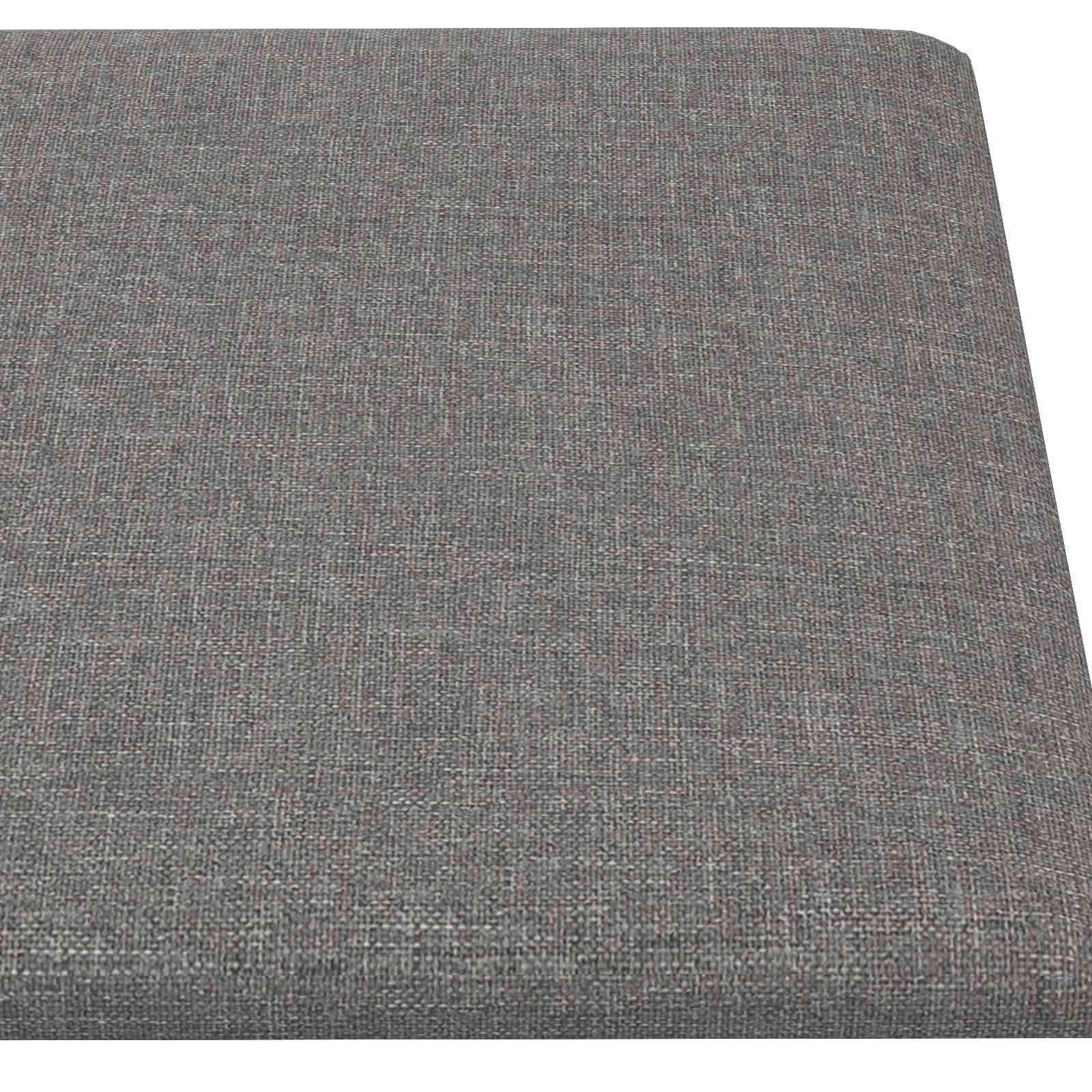 Zidna uzglavlja 12 pcs Svijetlo siva 90 x 30 cm tkanina