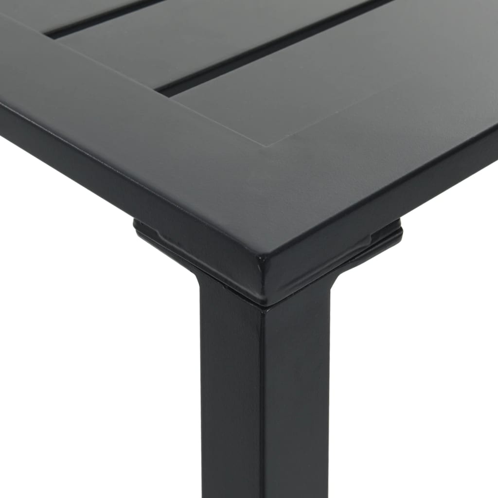 Barski stol crni 50x50x110 cm od čelika obloženog prahom