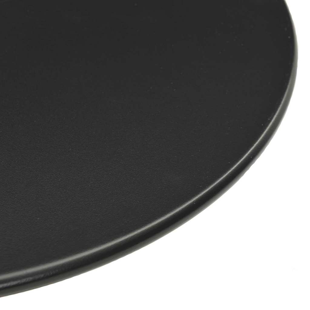 Vrtni stol okrugli crni Ø 60 x 105 cm čelični