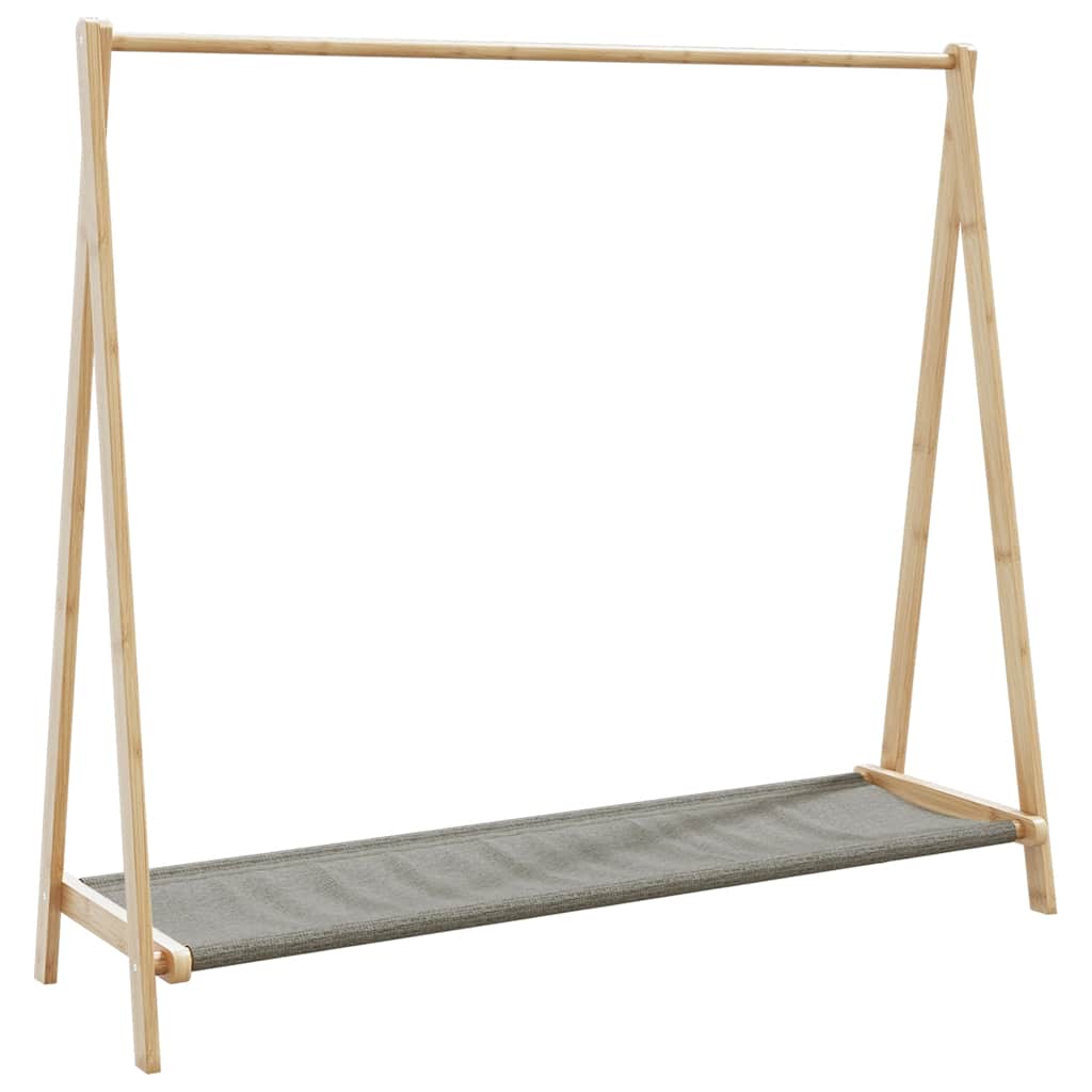 Stalak za odjeću s policama 106x34x102 cm od bambusa