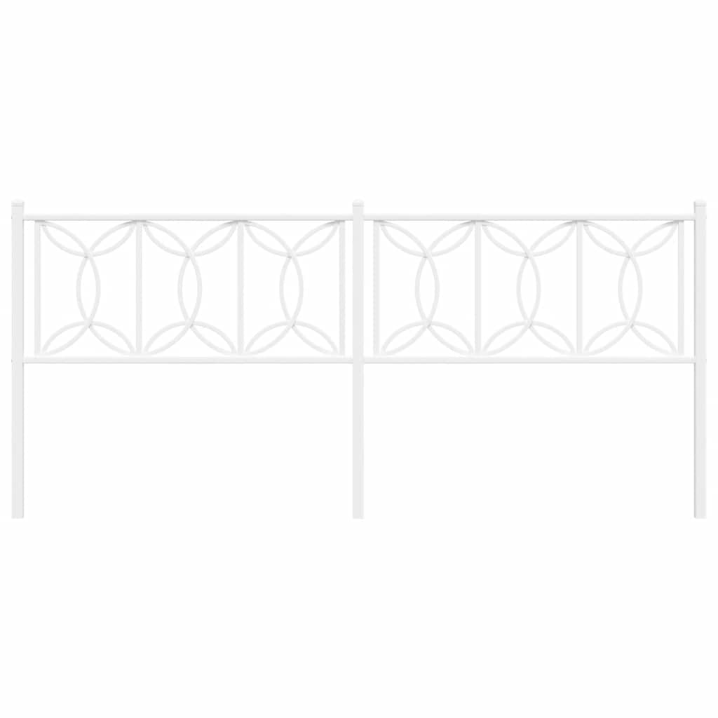 Metalno zamjensko uzglavlje bijelo 200 cm