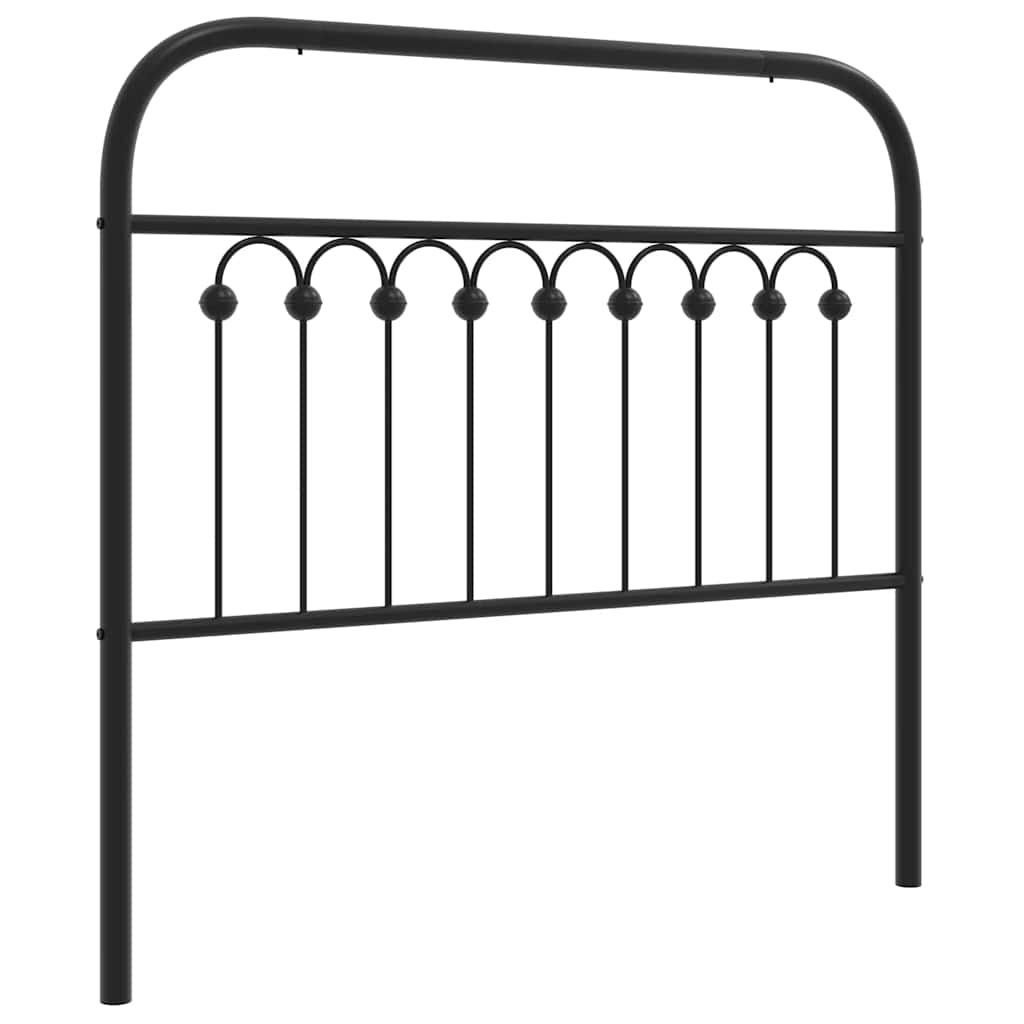 Metalno zamjensko uzglavlje crno 100 cm