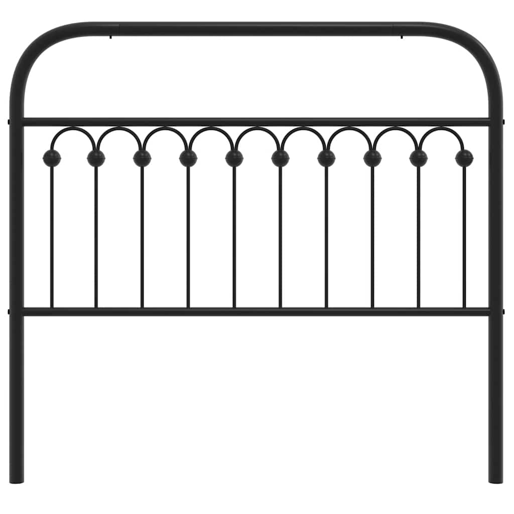Metalno zamjensko uzglavlje crno 107 cm