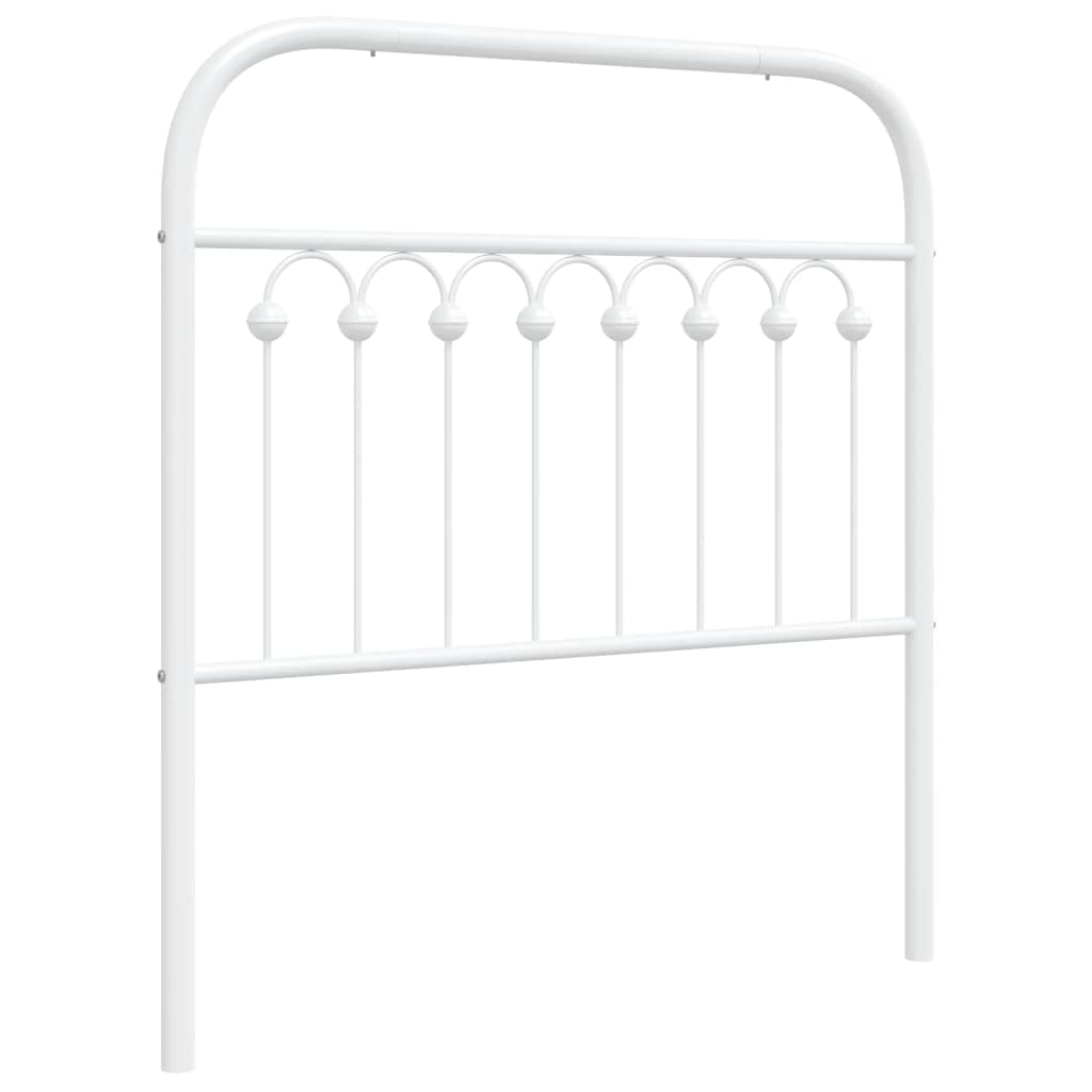 Metalno zamjensko uzglavlje bijelo 90 cm