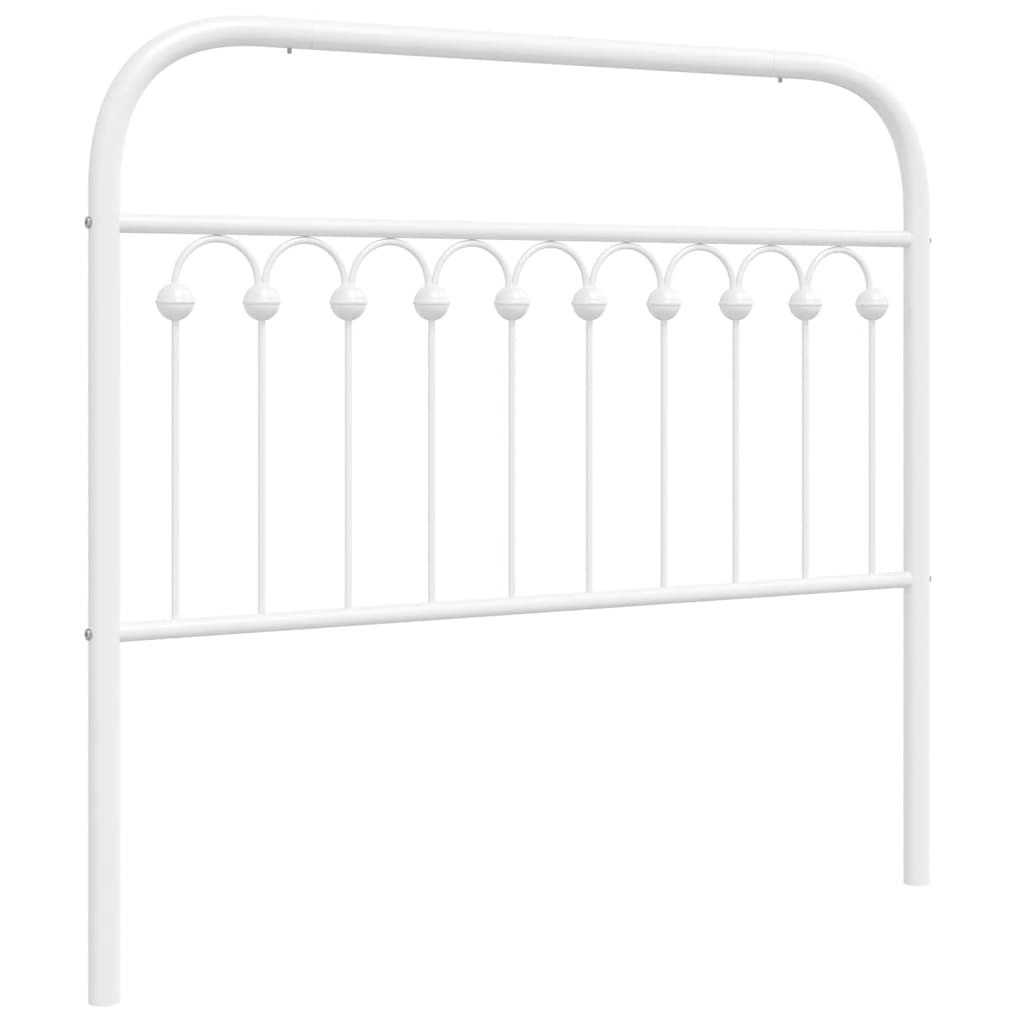 Metalno zamjensko uzglavlje bijelo 107 cm