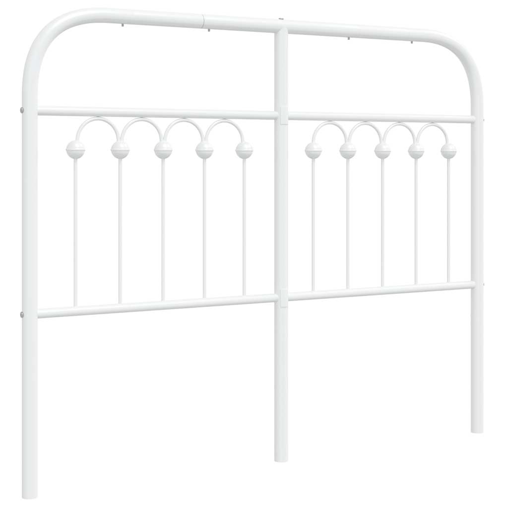 Metalno zamjensko uzglavlje bijelo 120 cm