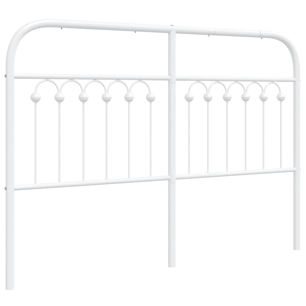 Metalno zamjensko uzglavlje bijelo 135 cm