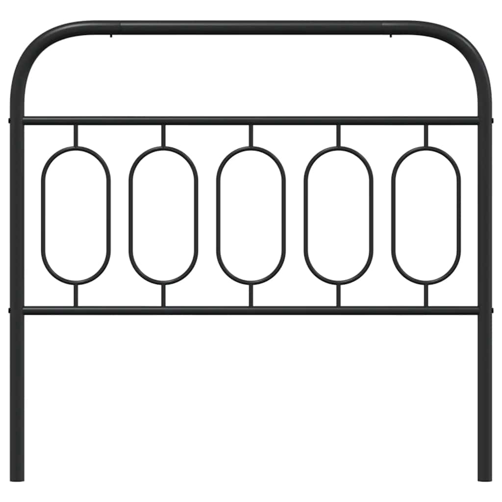 Metalno zamjensko uzglavlje crno 100 cm