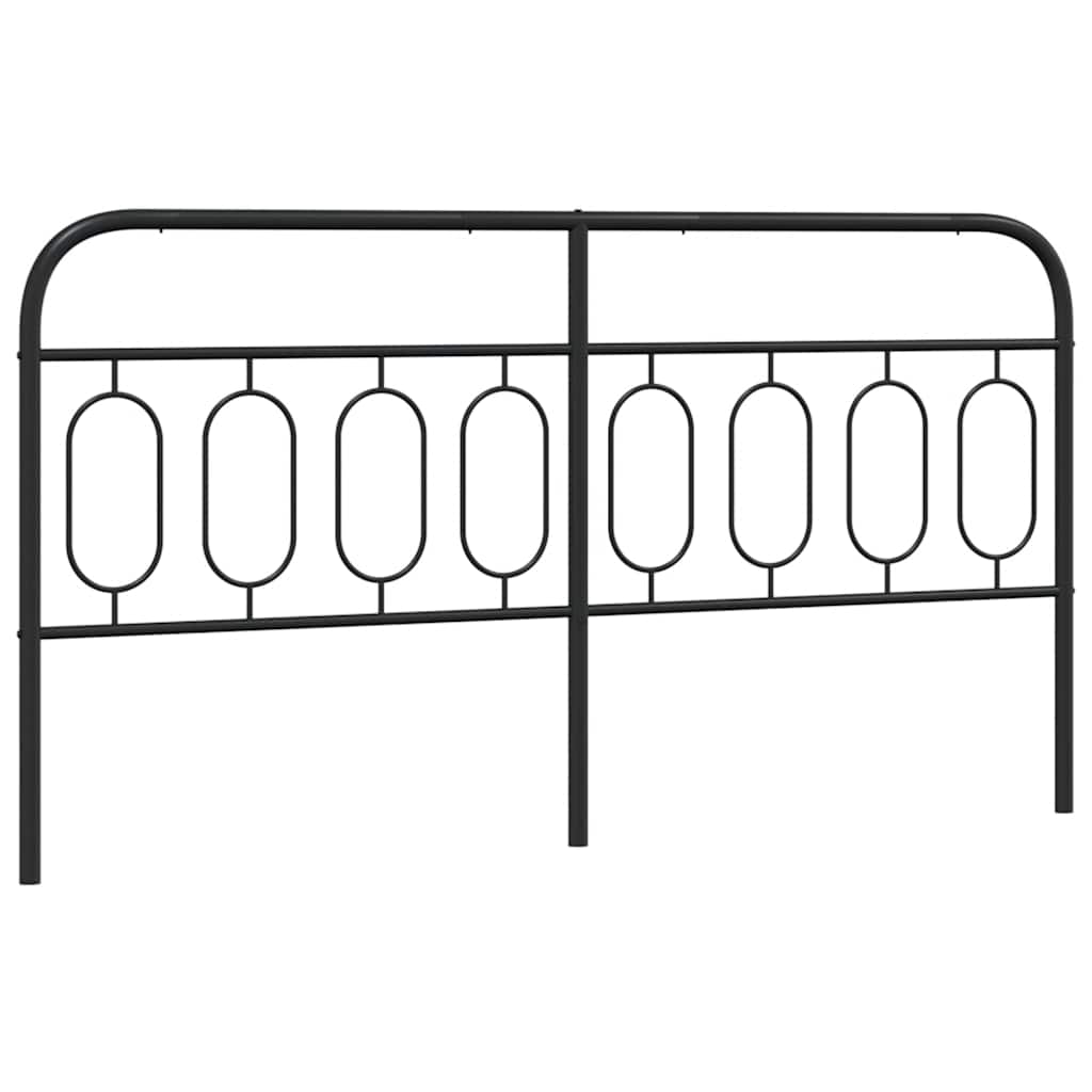 Metalno zamjensko uzglavlje crno 160 cm