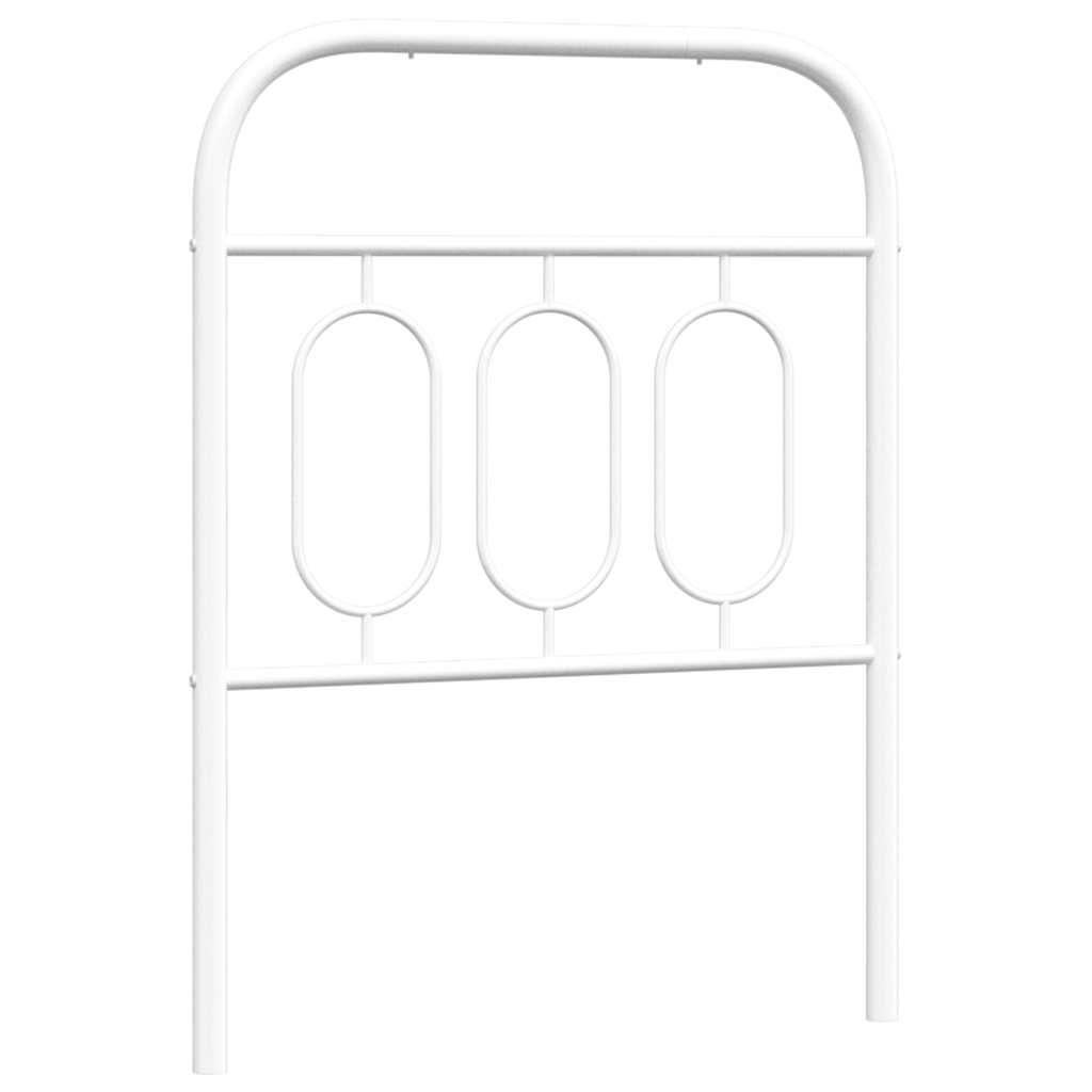Metalno zamjensko uzglavlje bijelo 75 cm