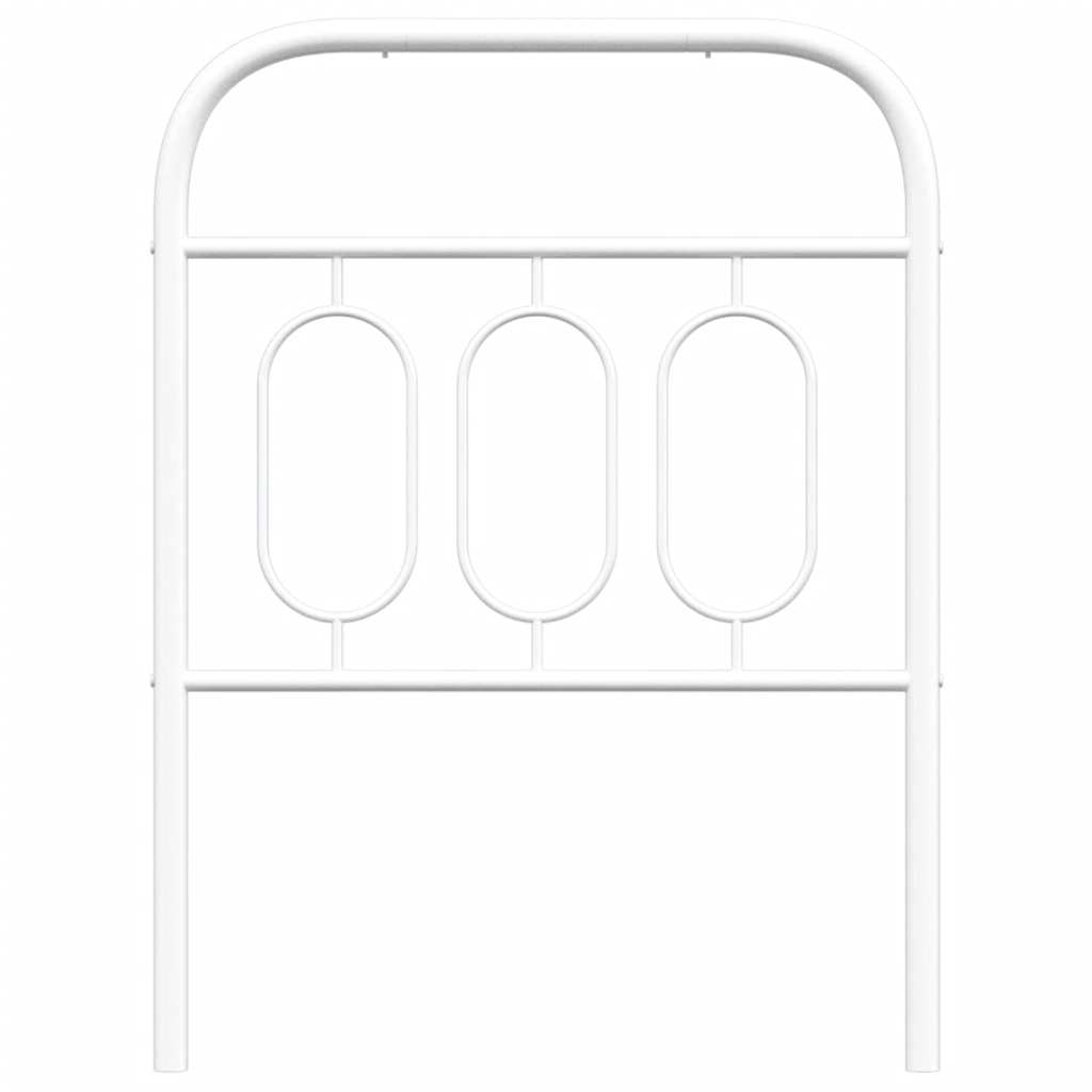 Metalno zamjensko uzglavlje bijelo 75 cm