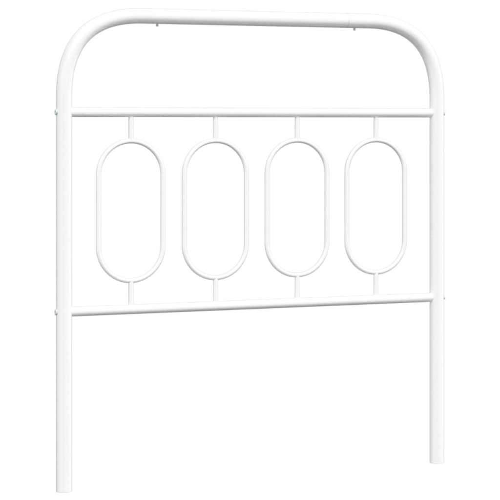 Metalno zamjensko uzglavlje bijelo 90 cm