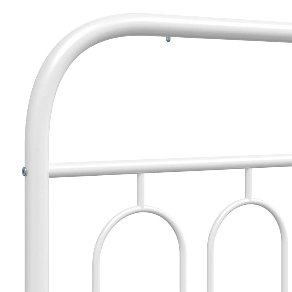 Metalno zamjensko uzglavlje bijelo 107 cm
