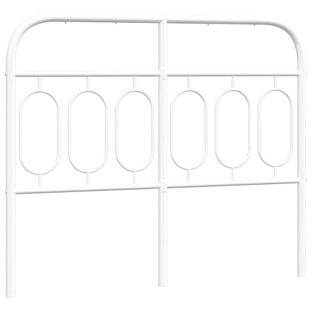 Metalno zamjensko uzglavlje bijelo 120 cm