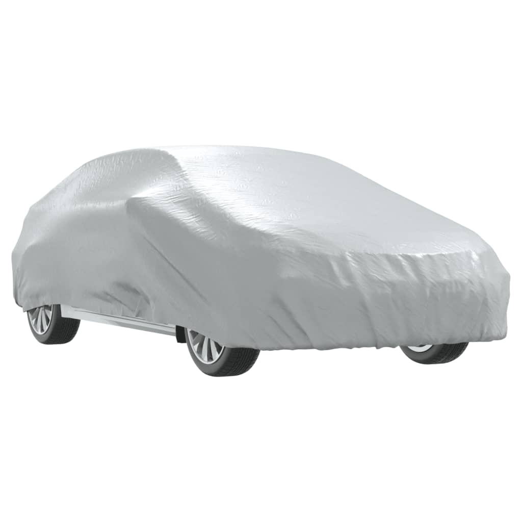 Automobilska navlaka za limuzinu s trakama s kopčom srebrna XL