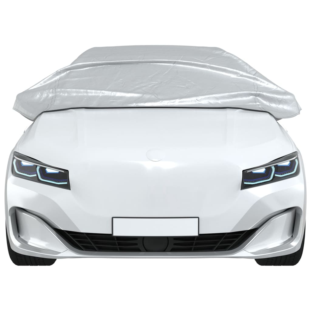 Navlaka za pola automobila s kukama srebrna L PEVA