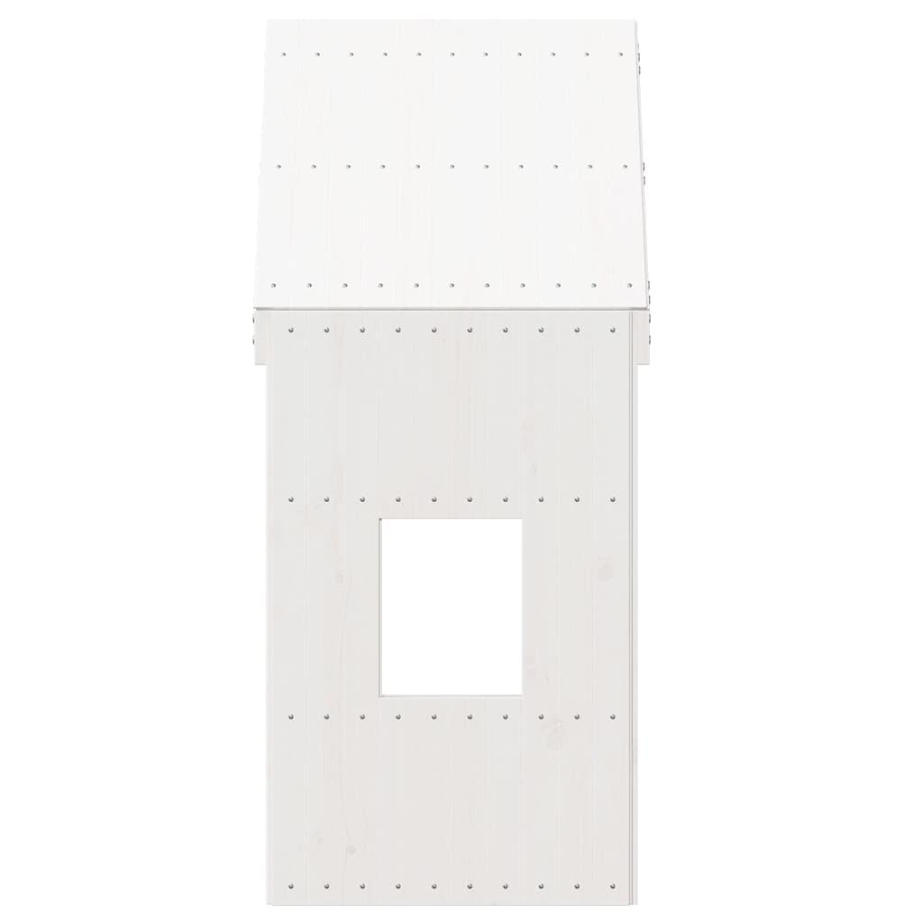 Krov za dječji krevet bijeli 60x89x134,5 cm masivna borovina