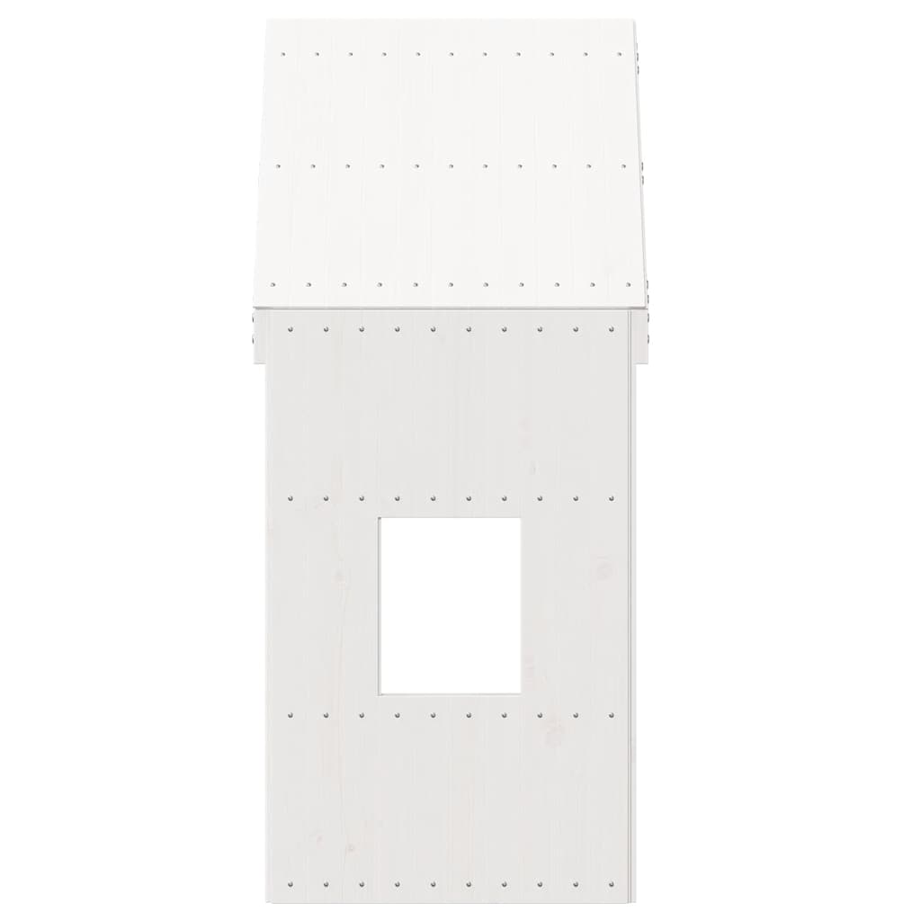 Krov za dječji krevet bijeli 60x99x139,5 cm masivna borovina