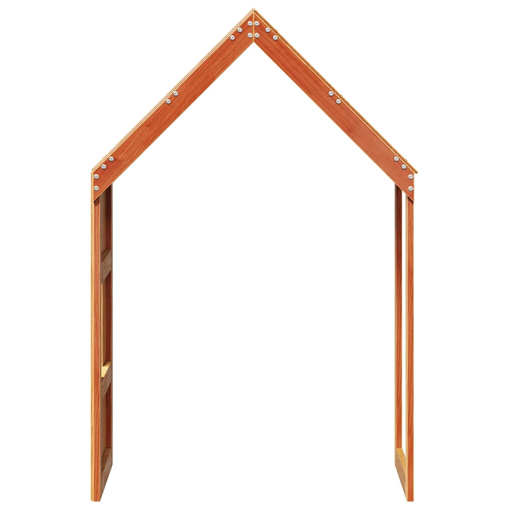 Krov za dječji krevet voštano smeđi 55 x 84 x 132 cm borovina