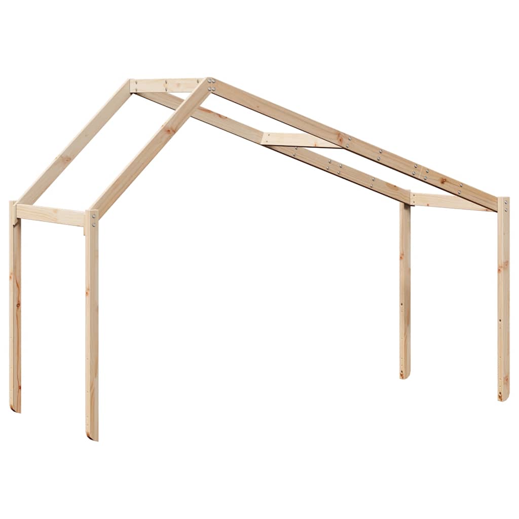 Krov za dječji krevet 213 x 95,5 x 144,5 cm od masivne borovine