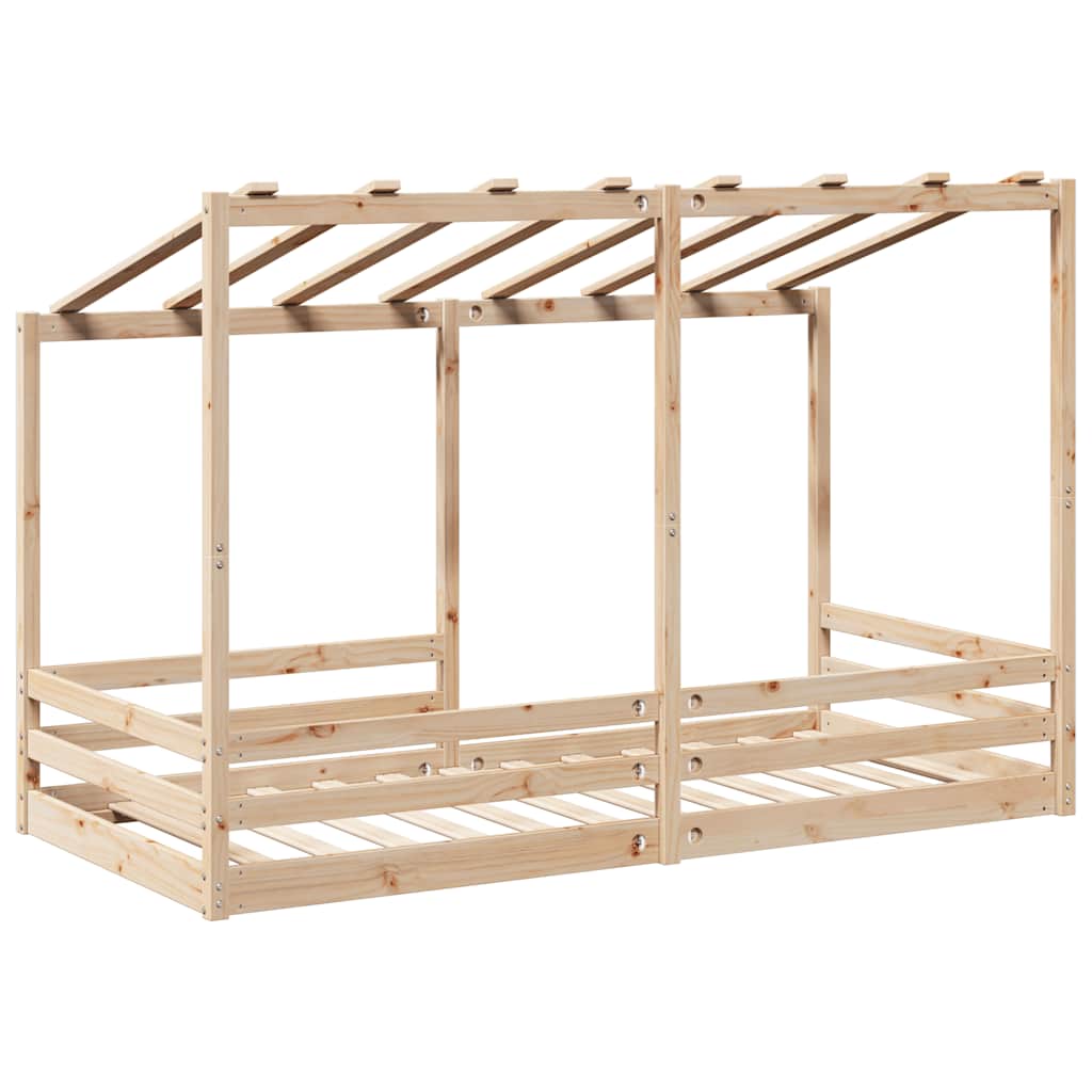 Dječji krevet s krovom 90 x 200 cm od masivne borovine