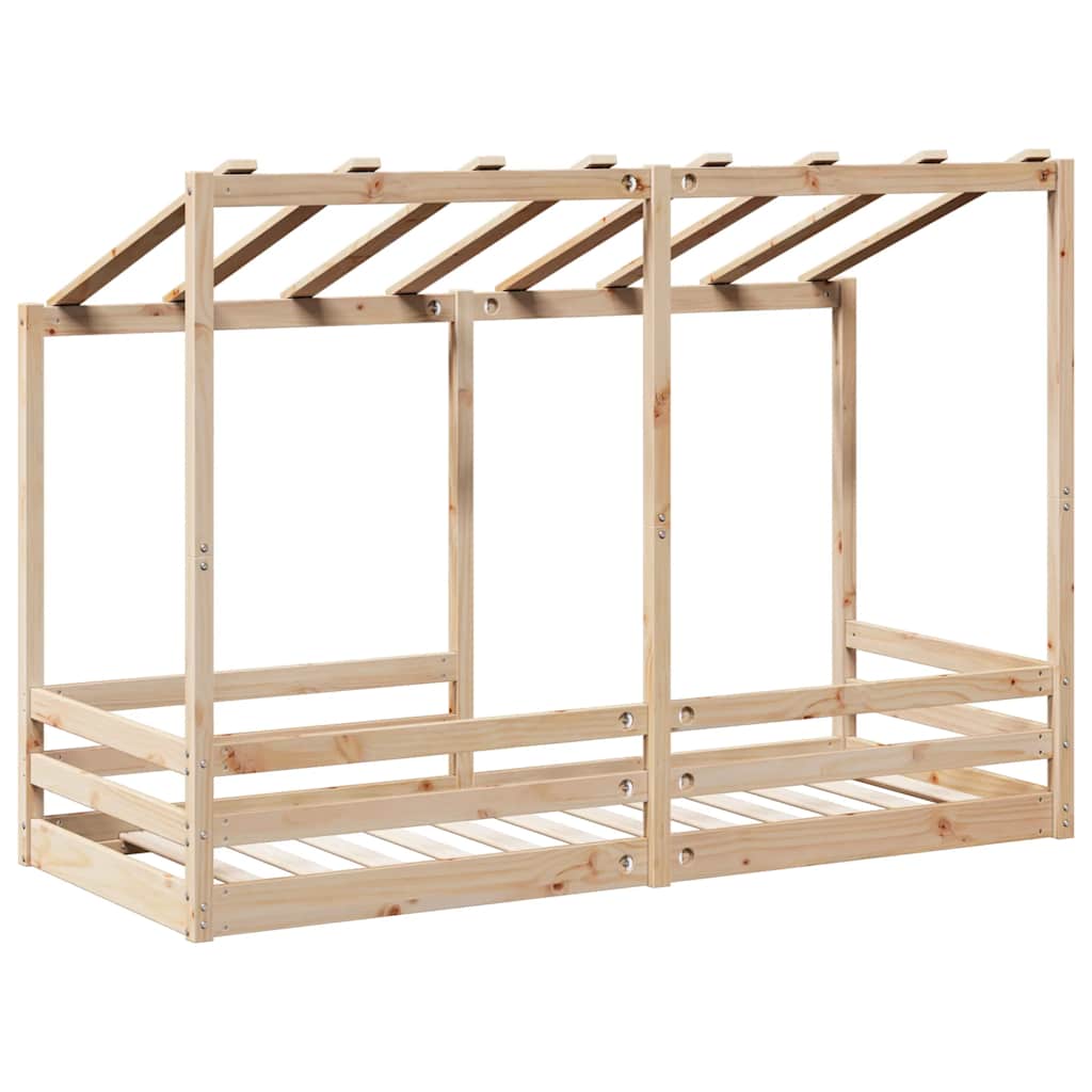 Dječji krevet s krovom 75 x 190 cm od masivne borovine