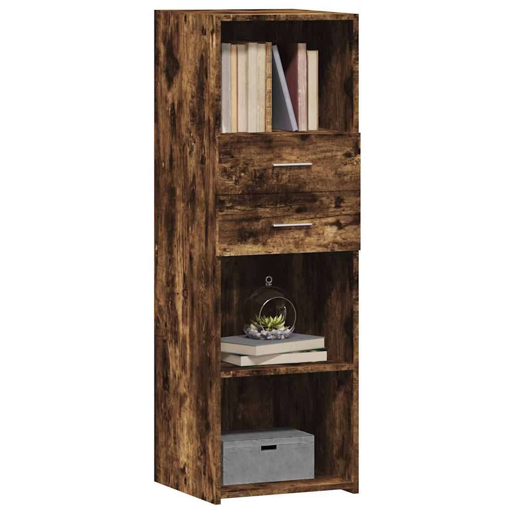Visoka komoda boja hrasta 40 x 42,5 x 124 cm konstruirano drvo