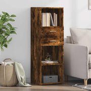 Visoka komoda boja hrasta 40 x 42,5 x 124 cm konstruirano drvo