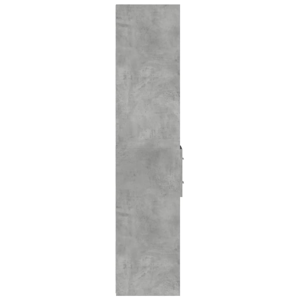 Visoka komoda boja betona 30x42,5x185 cm od konstruiranog drva