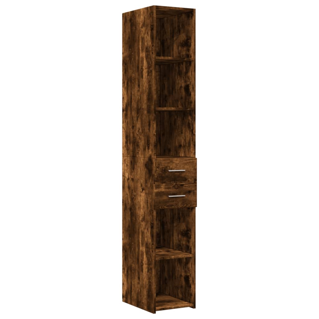 Visoka komoda boja hrasta 30x42,5x185 cm od konstruiranog drva