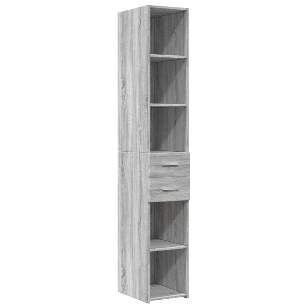 Visoka komoda boja hrasta 30x42,5x185 cm od konstruiranog drva