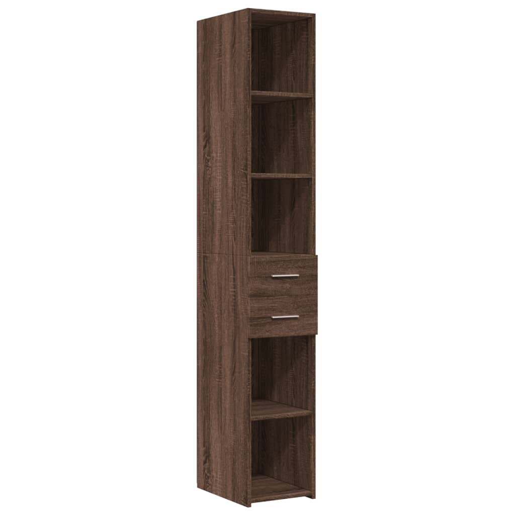 Visoka komoda boja hrasta 30x42,5x185 cm od konstruiranog drva