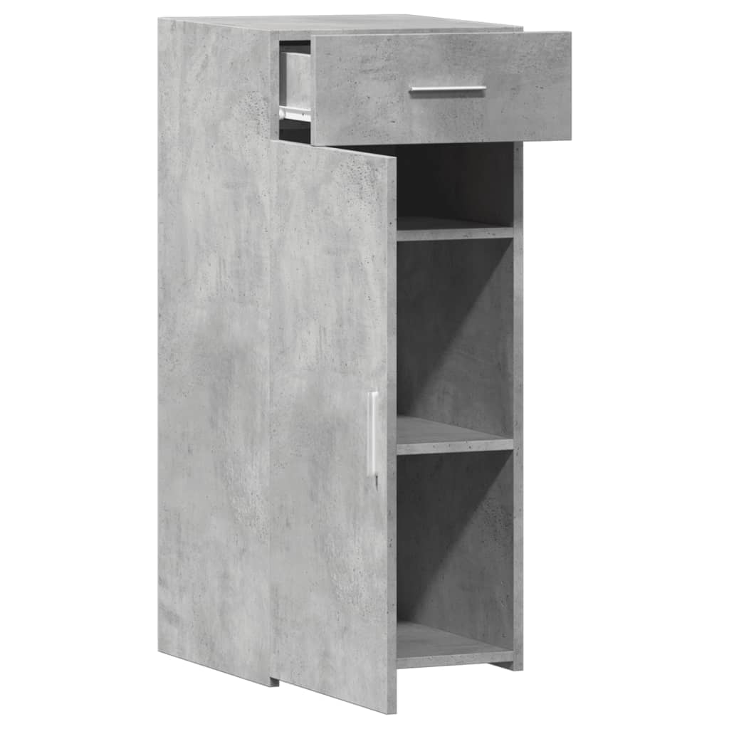Komoda siva boja betona 40 x 42,5 x 93 cm od konstruiranog drva