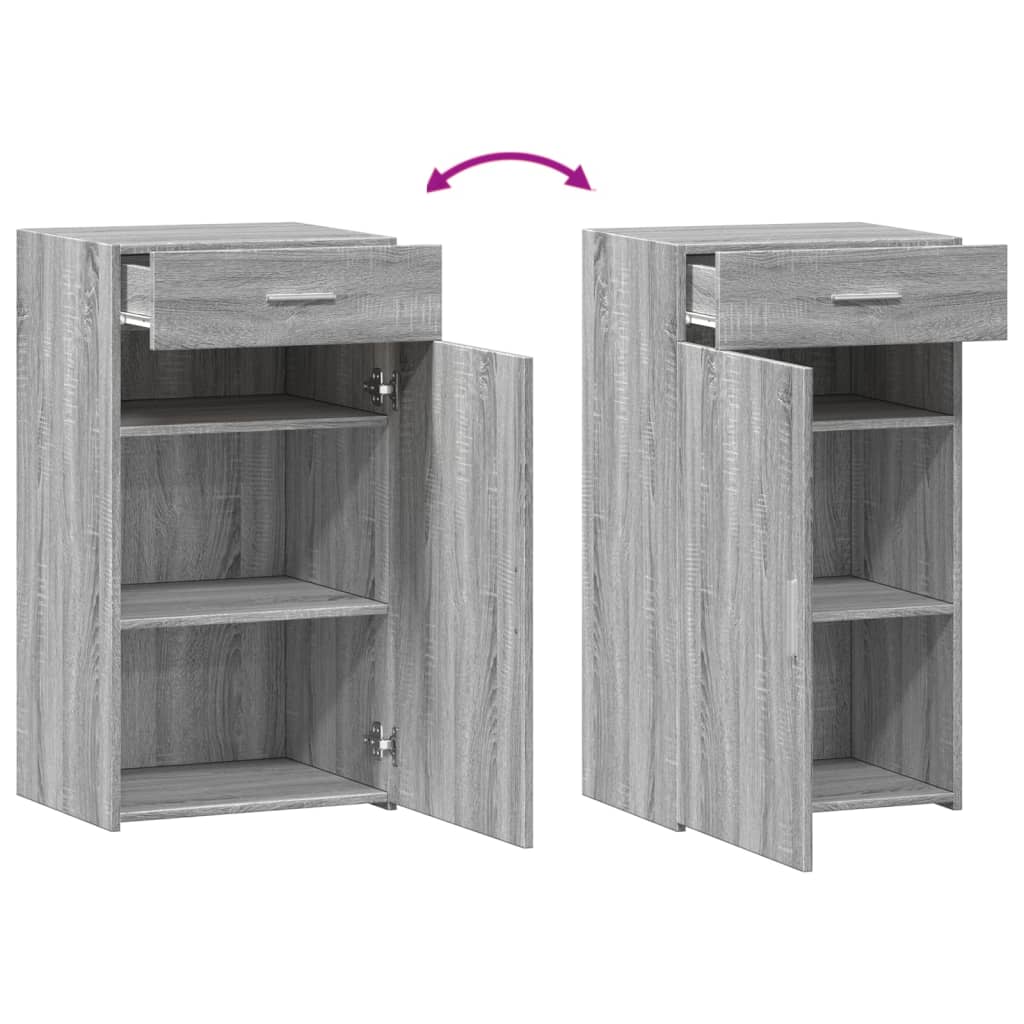 Komoda boja sivog hrasta sonome 50x42,5x93 cm konstruirano drvo