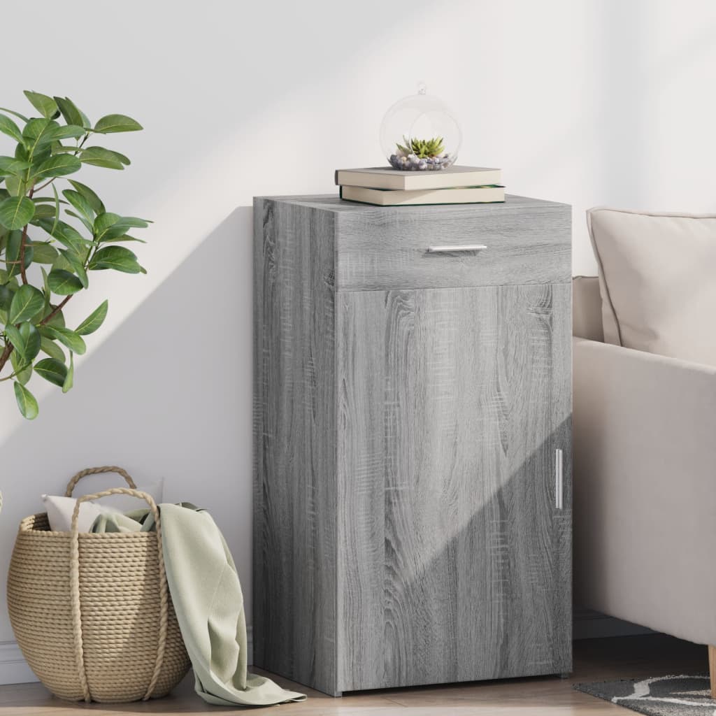 Komoda boja sivog hrasta sonome 50x42,5x93 cm konstruirano drvo