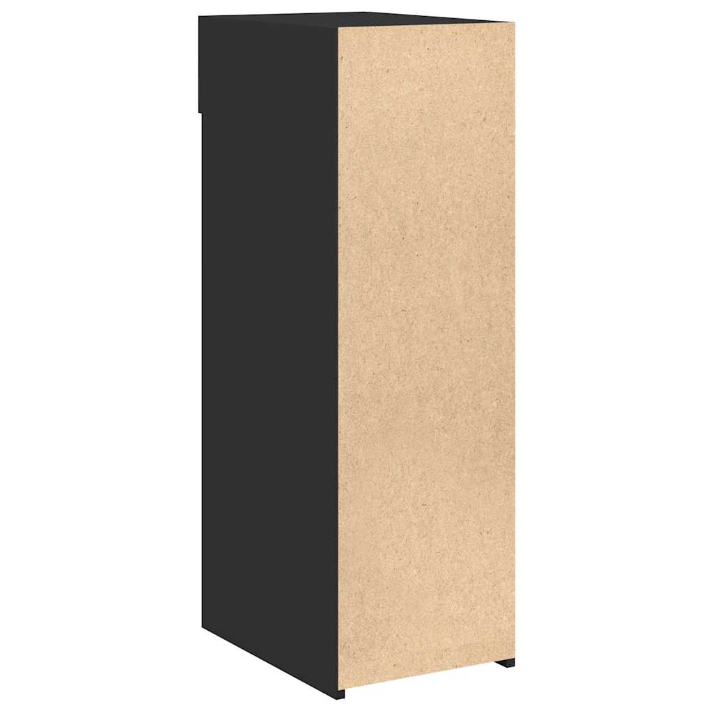 Komoda crna 30 x 42,5 x 93 cm od konstruiranog drva