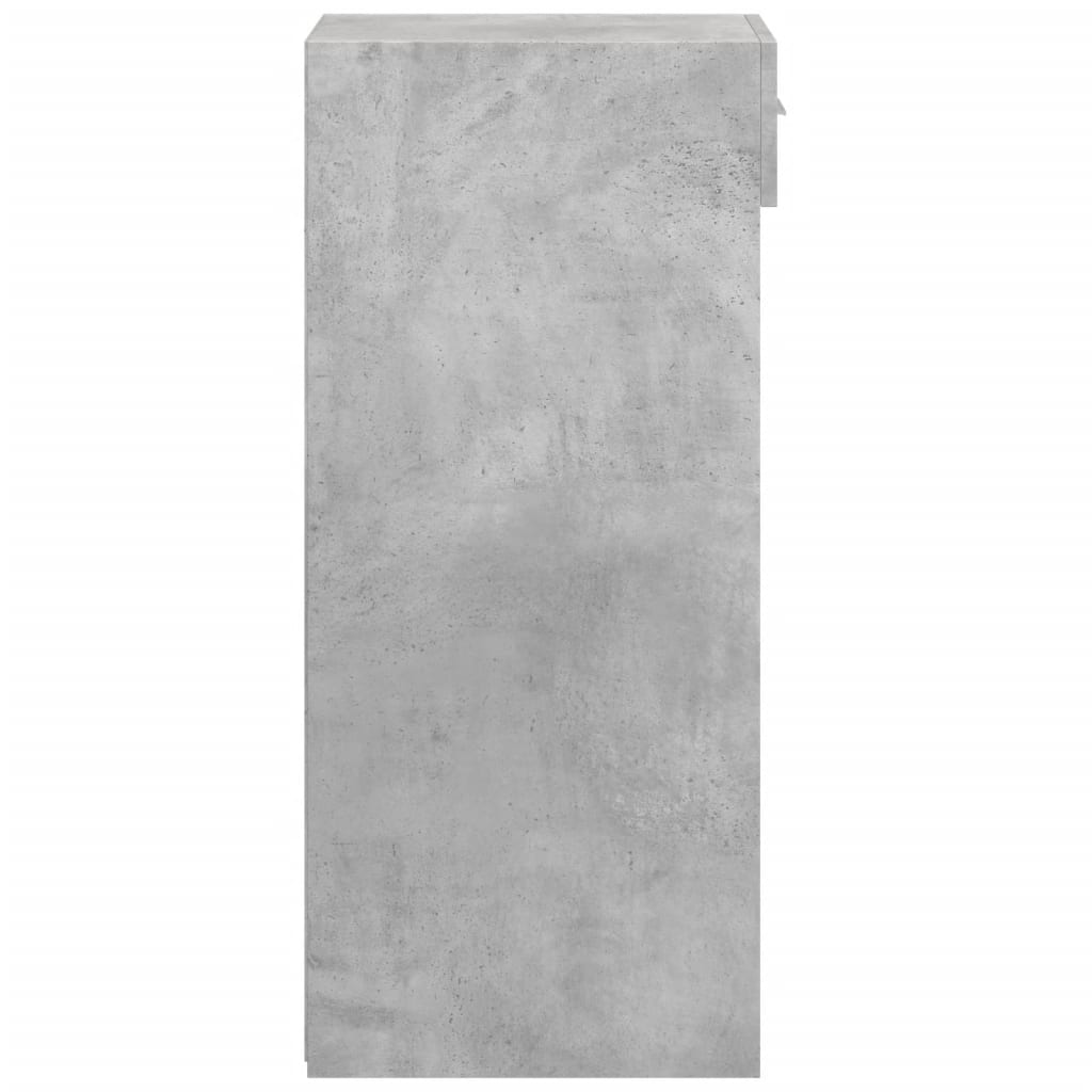 Komoda siva boja betona 30x42,5x93 cm od konstruiranog drva