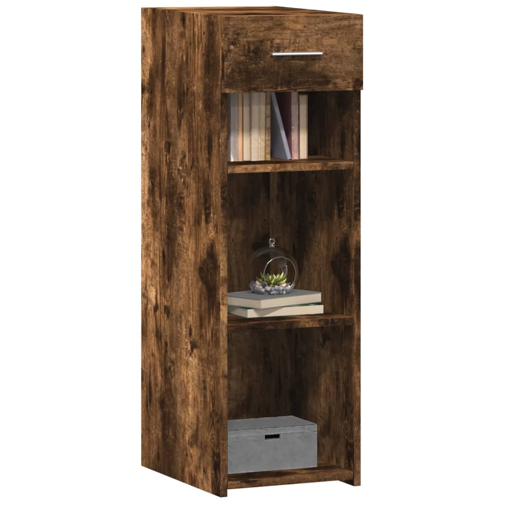 Komoda boja dimljenog hrasta 30x42,5x93 cm konstruirano drvo
