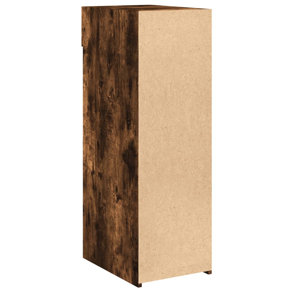 Komoda boja dimljenog hrasta 30x42,5x93 cm konstruirano drvo