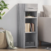 Komoda boja sivog hrasta sonome 30x42,5x93 cm konstruirano drvo